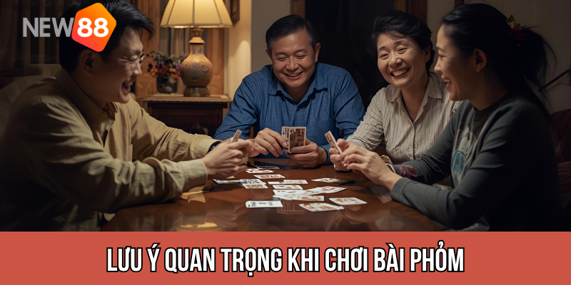 Lưu ý quan trọng khi chơi bài phỏm